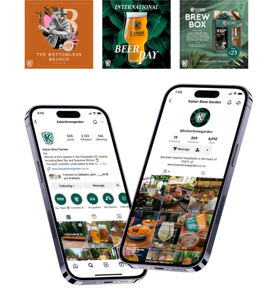 Kaiser Brew Garden - Social Media Content Marketing