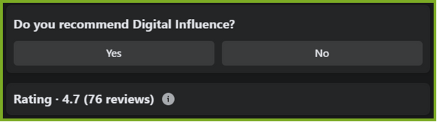 Digital Influence - Facebook Reviews