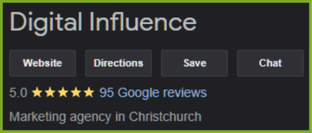 Digital Influence - Google Reviews